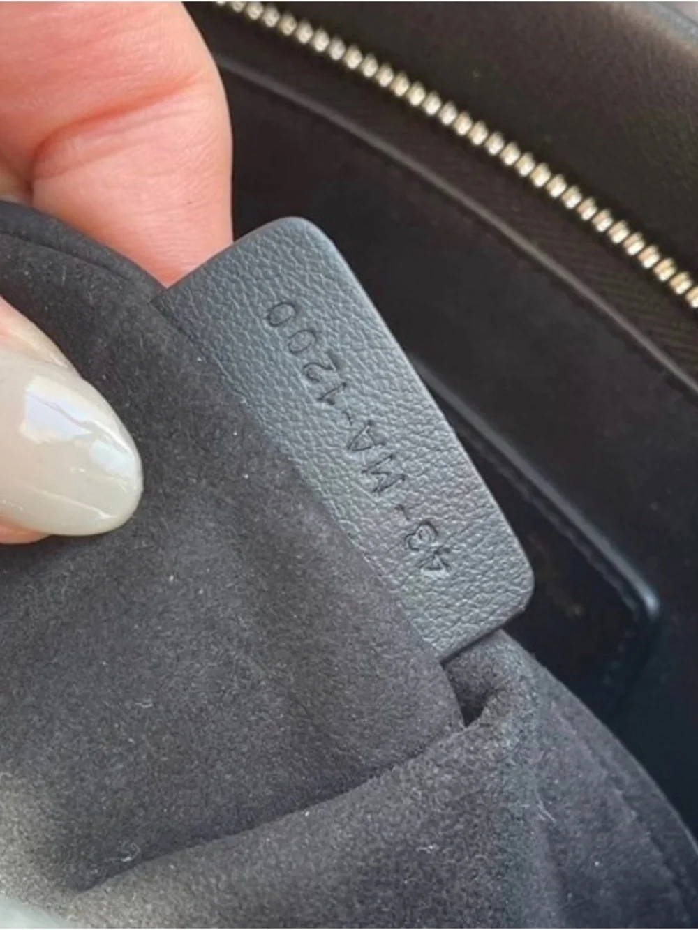 Dior Black Embossed Leather Messenger Pouch